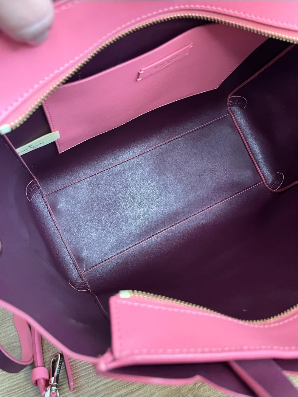 Kate Spade Magnolia Street Mina Scalloped Crossbody Tote - Raspberry Pink NWOT